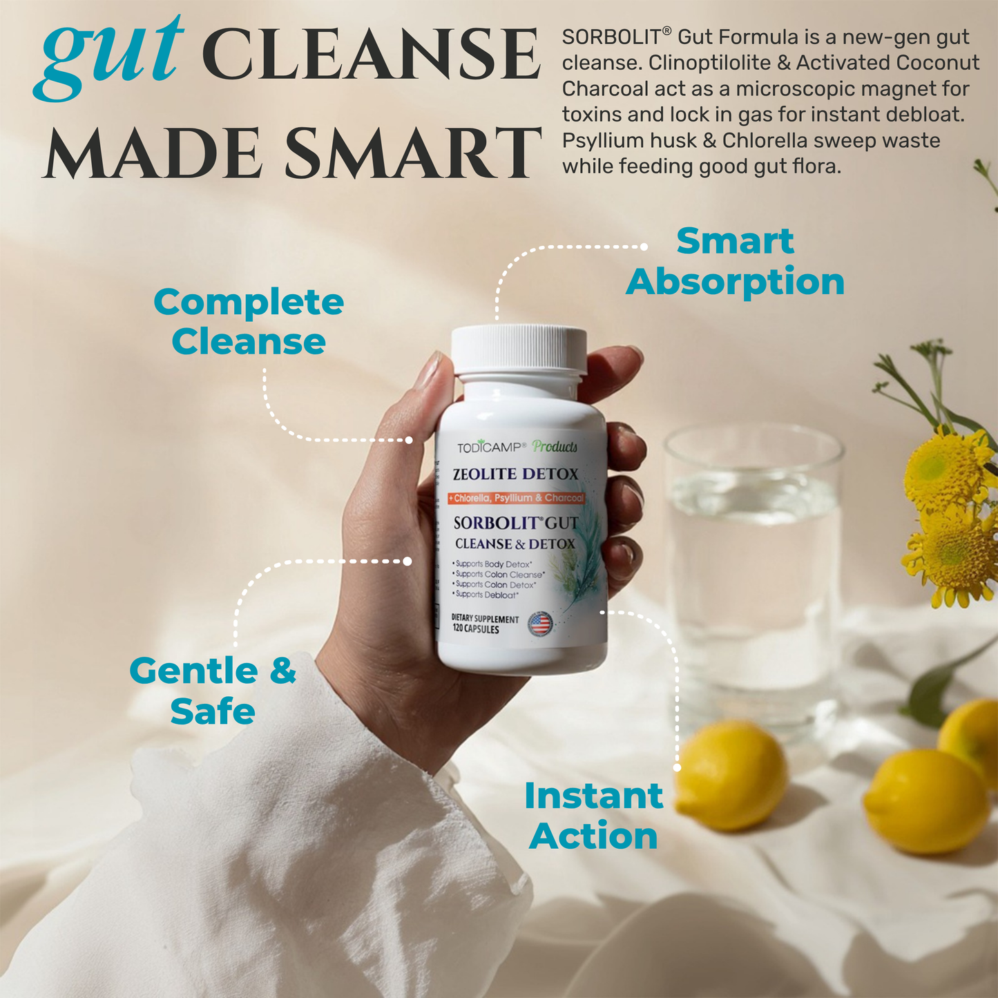 Gut Cleanse & Detox Capsules Sorbolit®