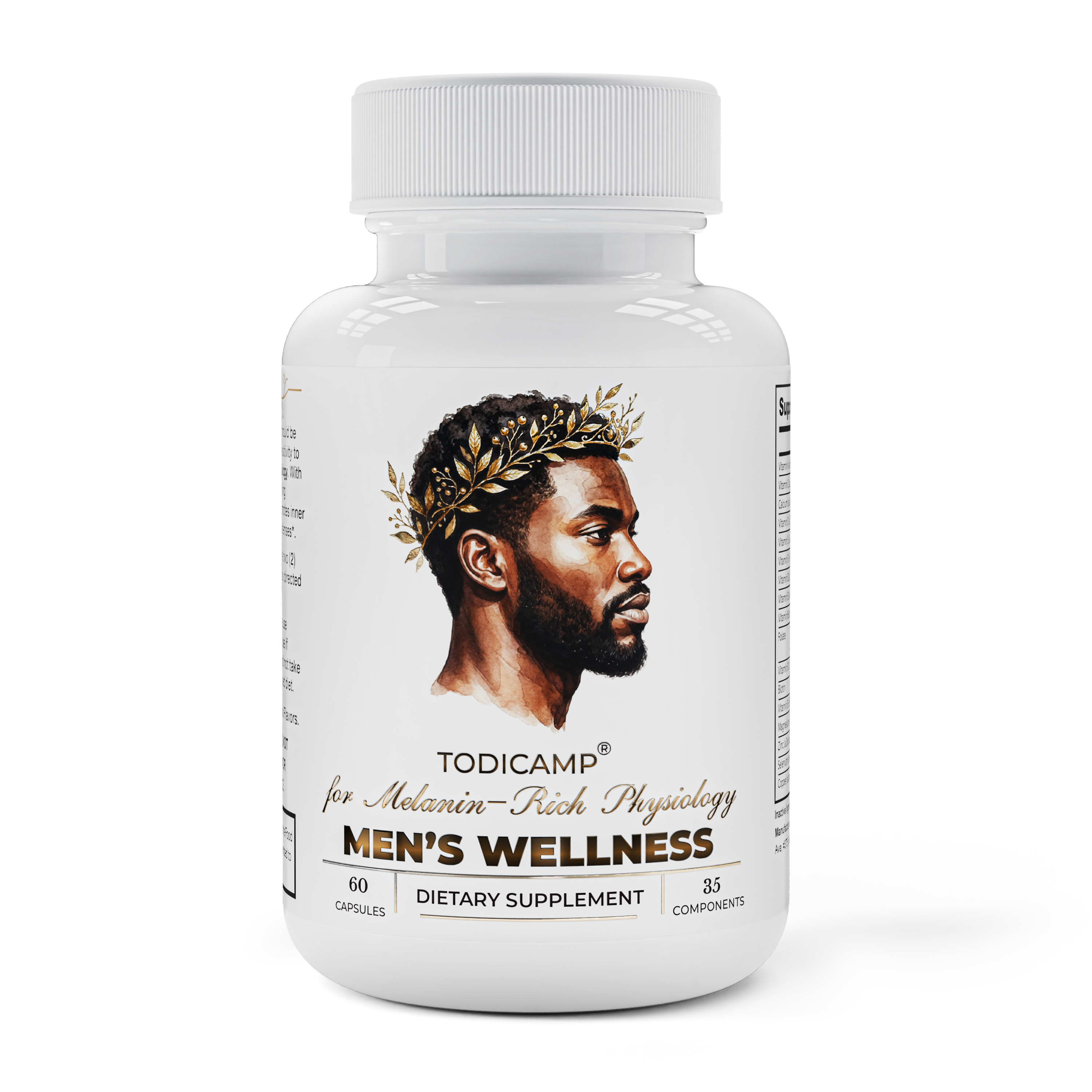 Men's Multivitamin Complex by TODICAMP - 35 Key Nutrients